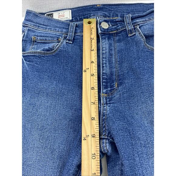 GAP Jeans Womens Jegging Size 2 R Mid Rise Blue Medium Wash Denim Stretch - Picture 9 of 12